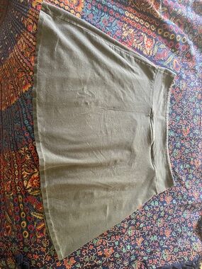 Texture Comfy Grey A-Line Skirt with Hidden Pocket and Shorts.